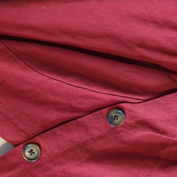 Maurices Linen Button Up Dress Size M - Picture 2 of 6